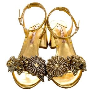 NWOB Sophia Webster Leather Rhinestone Sandals Sz38